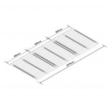 Draadroosterlegborden niveau voor 2700mm palletstelling