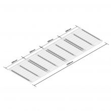 Draadroosterlegborden niveau voor 3600mm palletstelling