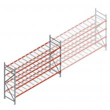 Gebruikte grootvakstelling 2150x2000x1200 mm (hxbxd) 4 niveaus beginsectie