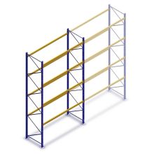 Gebruikte Esmena palletstelling 5800x2700x1100mm (hxbxd) 4 niveaus beginsectie