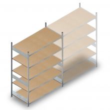 Grootvakstelling HD 2500x2250x800 mm (hxbxd) 5 niveaus beginsectie