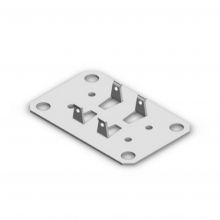 Voetplaat Heavy Duty Legbordstelling Dubbel