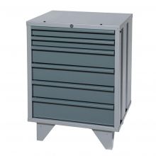 Ladekast combi met 6 laden op voeten