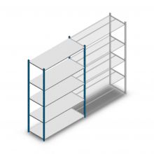Legbordstelling Medium Duty 2000x1300x500mm (hxbxd) 5 niveaus blauw beginsectie