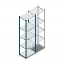 Legbordstelling Medium Duty 2000x550x400mm (hxbxd) 5 niveaus blauw beginsectie