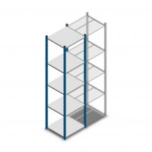 Legbordstelling Medium Duty 2200x550x500mm (hxbxd) 5 niveaus blauw beginsectie