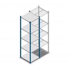 Legbordstelling Medium Duty 2200x550x600mm (hxbxd) 5 niveaus blauw beginsectie