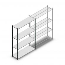 Legbordstelling Medium Duty 2000x1300x400mm (hxbxd) 4 niveaus antraciet beginsectie