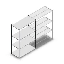 Legbordstelling Medium Duty 2000x1300x600mm (hxbxd) 4 niveaus antraciet beginsectie
