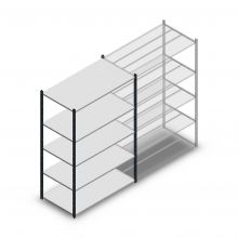 Legbordstelling Medium Duty 2000x1300x700mm (hxbxd) 5 niveaus antraciet beginsectie