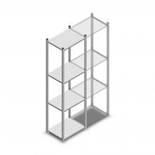 Legbordstelling Light Duty 2000x550x400mm (hxbxd) 4 niveaus beginsectie