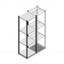 Legbordstelling Medium Duty 2000x550x500mm (hxbxd) 4 niveaus antraciet beginsectie