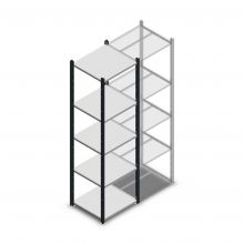Legbordstelling Medium Duty 2000x550x500mm (hxbxd) 5 niveaus antraciet beginsectie