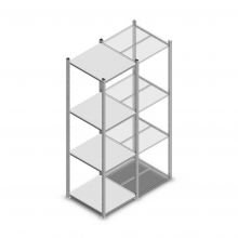 Legbordstelling Light Duty 2000x550x600mm (hxbxd) 4 niveaus beginsectie