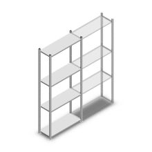 Legbordstelling Light Duty 2000x850x300mm (hxbxd) 4 niveaus beginsectie