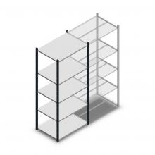 Legbordstelling Medium Duty 2000x850x600mm (hxbxd) 5 niveaus antraciet beginsectie