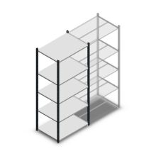 Legbordstelling Medium Duty 2000x850x600mm (hxbxd) 5 niveaus antraciet beginsectie