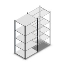 Legbordstelling Medium Duty 2000x850x700mm (hxbxd) 5 niveaus antraciet beginsectie