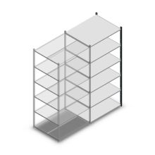 Legbordstelling Medium Duty 2000x1000x800mm (hxbxd) 6 niveaus antraciet aanbouwsectie