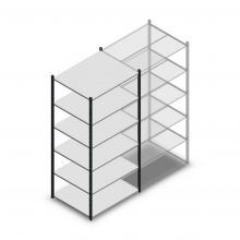 Legbordstelling Medium Duty 2000x1000x800mm (hxbxd) 6 niveaus antraciet beginsectie