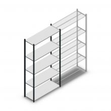 Legbordstelling Medium Duty 2200x1150x400mm (hxbxd) 5 niveaus antraciet beginsectie