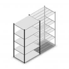 Legbordstelling Medium Duty 2200x1150x800mm (hxbxd) 5 niveaus antraciet beginsectie