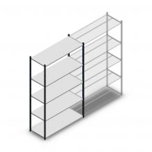 Legbordstelling Medium Duty 2200x1300x500mm (hxbxd) 5 niveaus antraciet beginsectie