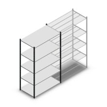 Legbordstelling Medium Duty 2200x1300x700mm (hxbxd) 5 niveaus antraciet beginsectie