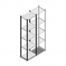 Legbordstelling Medium Duty 2200x550x400mm (hxbxd) 5 niveaus antraciet beginsectie