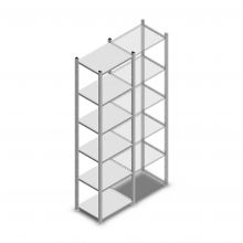 Legbordstelling Light Duty 2000x550x400mm (hxbxd) 6 niveaus beginsectie