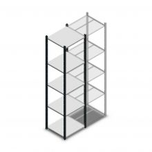 Legbordstelling Medium Duty 2200x550x500mm (hxbxd) 5 niveaus antraciet beginsectie