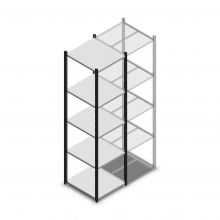 Legbordstelling Medium Duty 2200x550x600mm (hxbxd) 5 niveaus antraciet beginsectie
