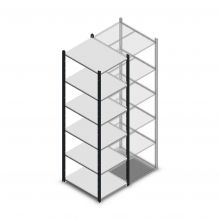 Legbordstelling Medium Duty 2000x550x700mm (hxbxd) 6 niveaus antraciet beginsectie