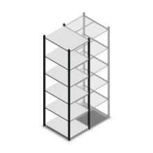 Legbordstelling Medium Duty 2000x550x700mm (hxbxd) 6 niveaus antraciet beginsectie