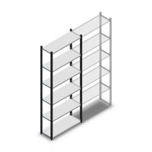Legbordstelling Medium Duty 2200x850x300mm (hxbxd) 6 niveaus antraciet beginsectie
