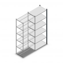 Legbordstelling Medium Duty 2200x850x500mm (hxbxd) 6 niveaus antraciet aanbouwsectie