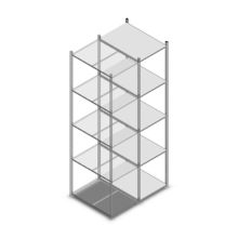 Legbordstelling Medium Duty 2500x550x800mm (hxbxd) 5 niveaus verzinkt aanbouwsectie