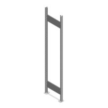 Legbordstelling Heavy Duty frame 2000x400 mm verzinkt