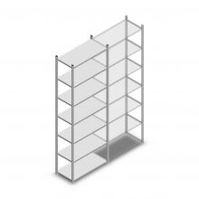 Legbordstelling Medium Duty 3000x850x400 mm (hxbxd) 7 niveaus verzinkt beginsectie