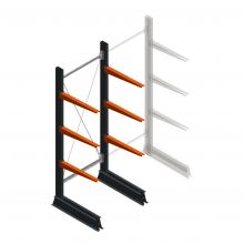 Lichte draagarmstelling enkelzijdig 2000x750x600 mm (hxbxd) 3 niveaus beginsectie