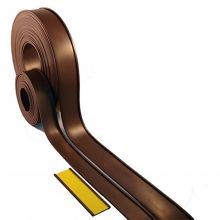 Etikethouder magnetisch c-profiel 15x80mm Zwart