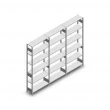 Voordeelrij legbordstelling Heavy Duty 2500x3000x300 mm (hxbxd) 6 niveaus 150 kg