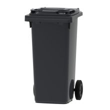 Afvalcontainer, mobiele rolcontainer 120 liter grijs