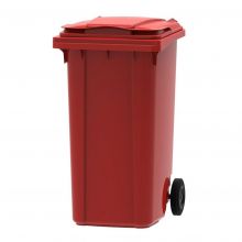 Afvalcontainer, mobiele rolcontainer 240 liter rood