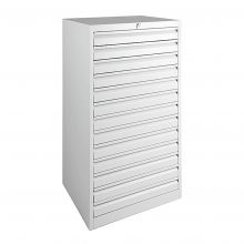 Multiladenkast A3 980x530x430 mm (hxbxd) 13 laden grijs