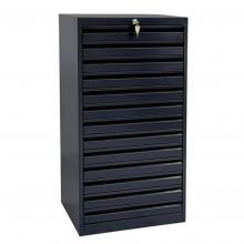 Multiladenkast A3 980x530x430 mm (hxbxd) 13 laden zwart