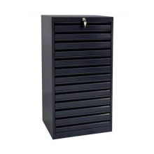 Multiladenkast A3 980x530x430 mm (hxbxd) 8 laden zwart