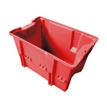 Stapelbare, nestbare transportkrat DLK1C 480x312x200 mm (lxbxh) rood