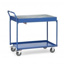 Tafelwagen 300 kg met etagebak en legrooster 1000x600