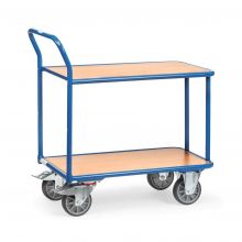 Tafelwagen 400 kg met 2 houten etages 850x500